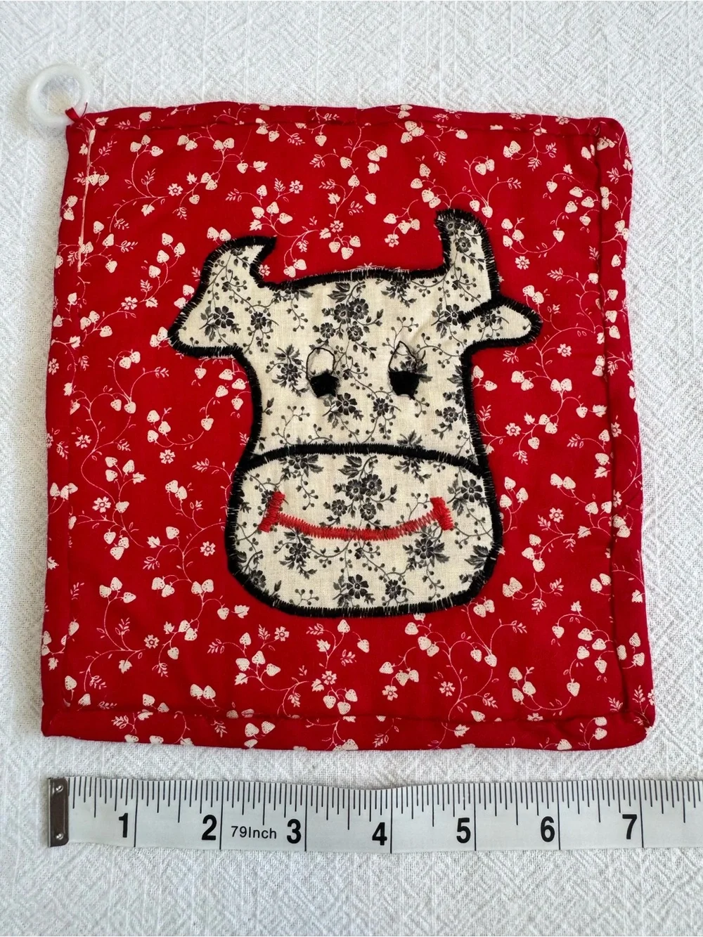 Handmade 2 Piece Vintage-Style Potholder and Oven Mitt. Great Condition!